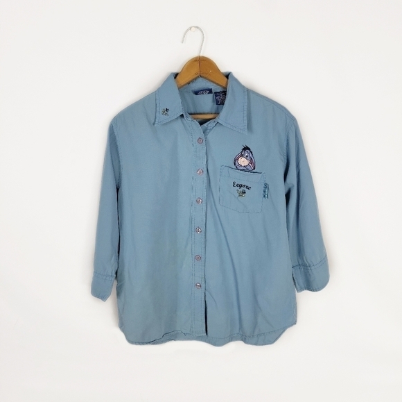 Women's Medium Eeyore button down - Picture 1 of 5